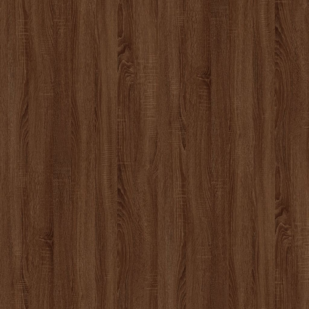 vidaXL Kavos staliukas, rudas ąžuolo, 50x50x35cm, apdirbta mediena
