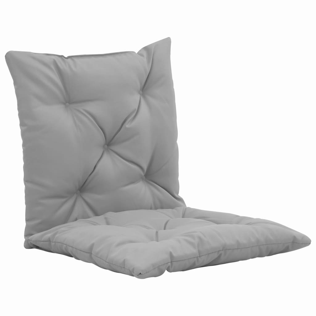 vidaXL Supamos kėdės pagalvėlės, 2vnt., pilkos spalvos, 50cm