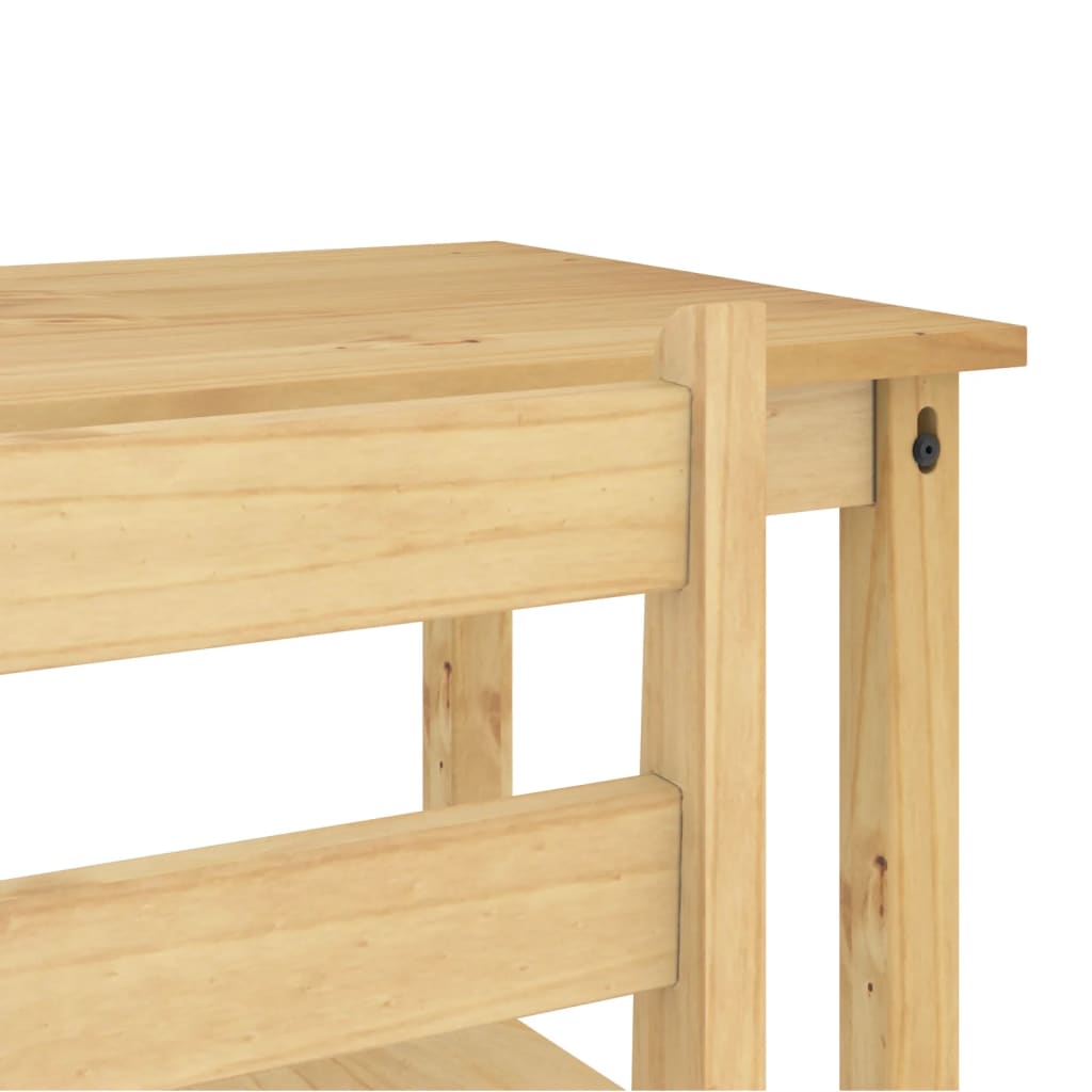 vidaXL Baro baldų komplektas, 3 dalių, pušies medienos masyvas
