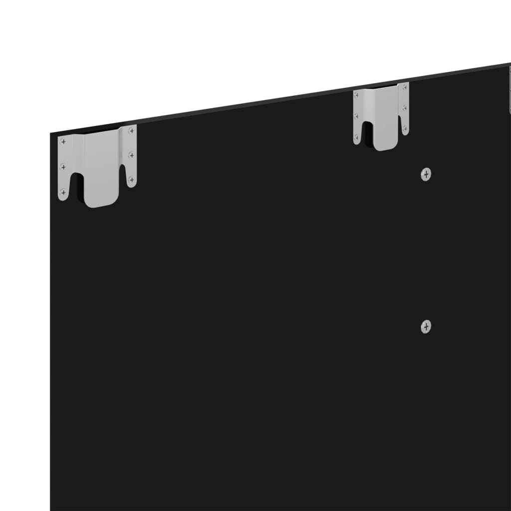 vidaXL Sieninė TV spintelė, juoda, 102x23,5x90cm, MDP, blizgi