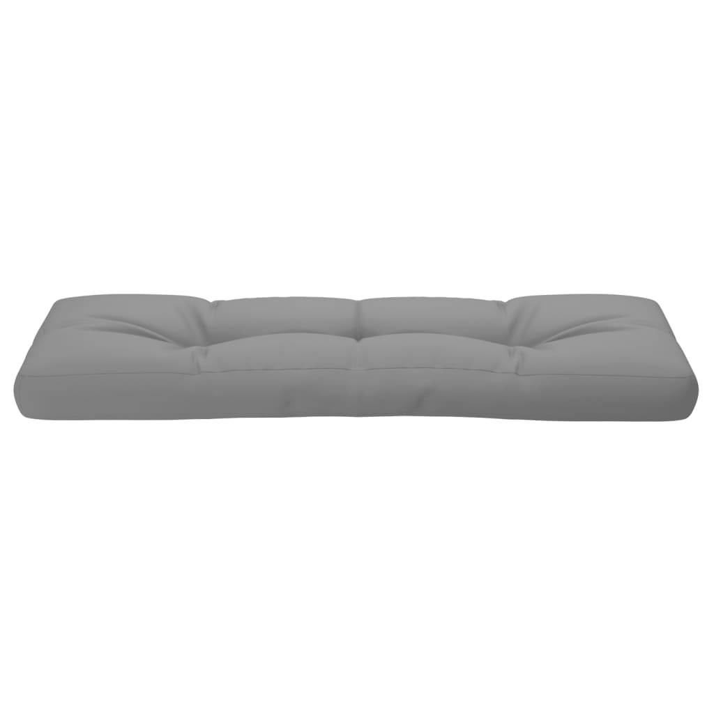 vidaXL Paletės pagalvėlė, pilkos spalvos, 120x40x12cm, audinys