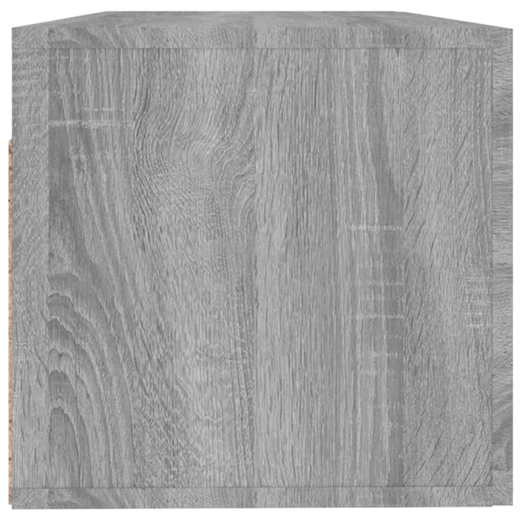 vidaXL Sieninė spintelė, pilka ąžuolo, 100x36,5x35cm, apdirbta mediena
