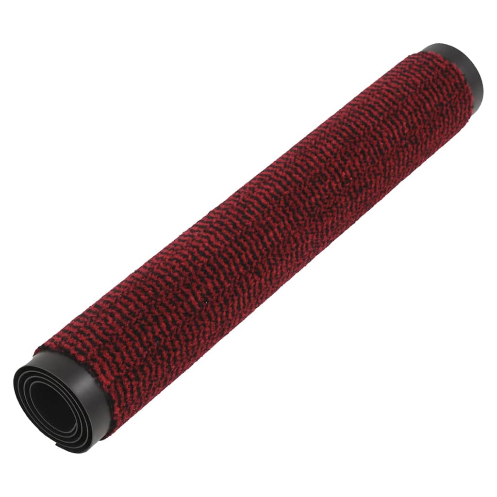 vidaXL Durų kilimėlis, raudonos spalvos, 60x180cm, kuokštuotas