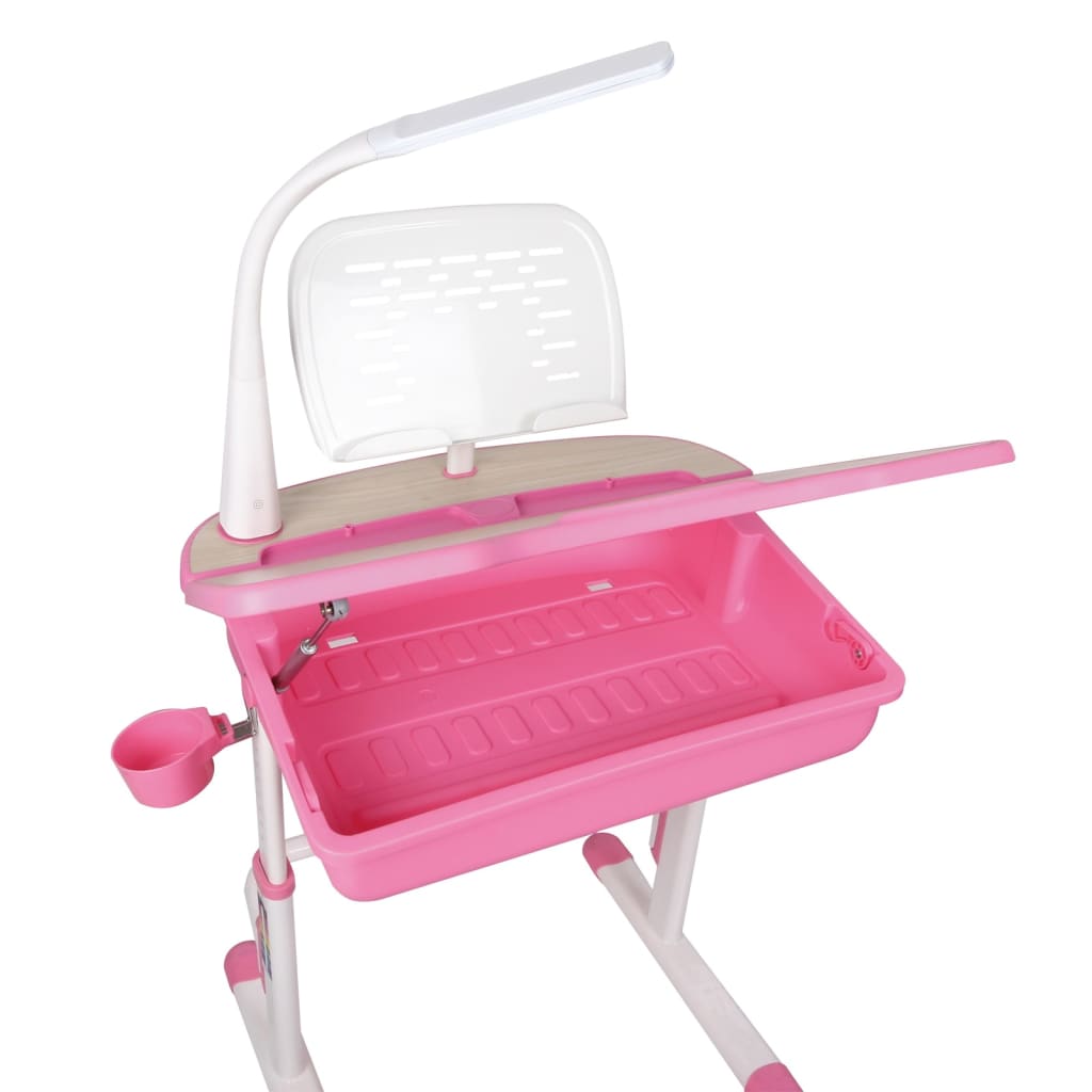 Vipack Rašomasis stalas su kėde Comfortline 301, rožinis/baltas