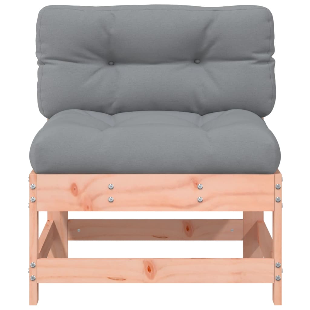 vidaXL Vidurinė sofos dalis su pagalvėlėmis, douglas eglės masyvas