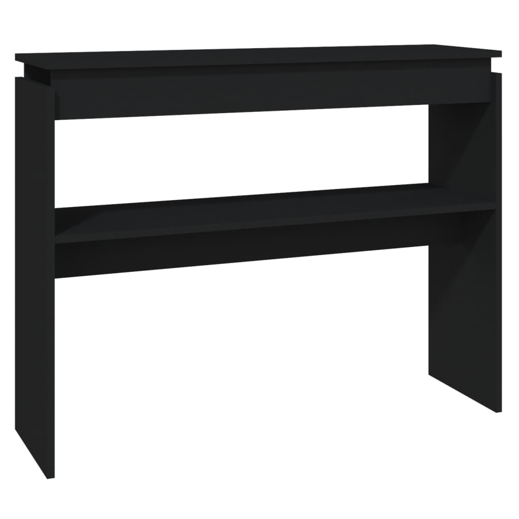 vidaXL Konsolinis staliukas, juodos spalvos, 102x30x80cm, MDP