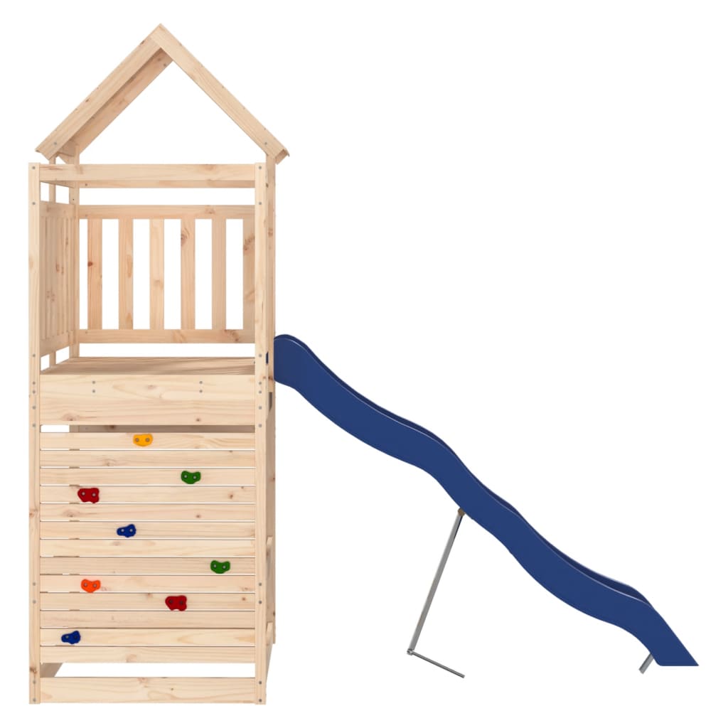 vidaXL Lauko žaidimų aikštelės komplektas, pušies medienos masyvas