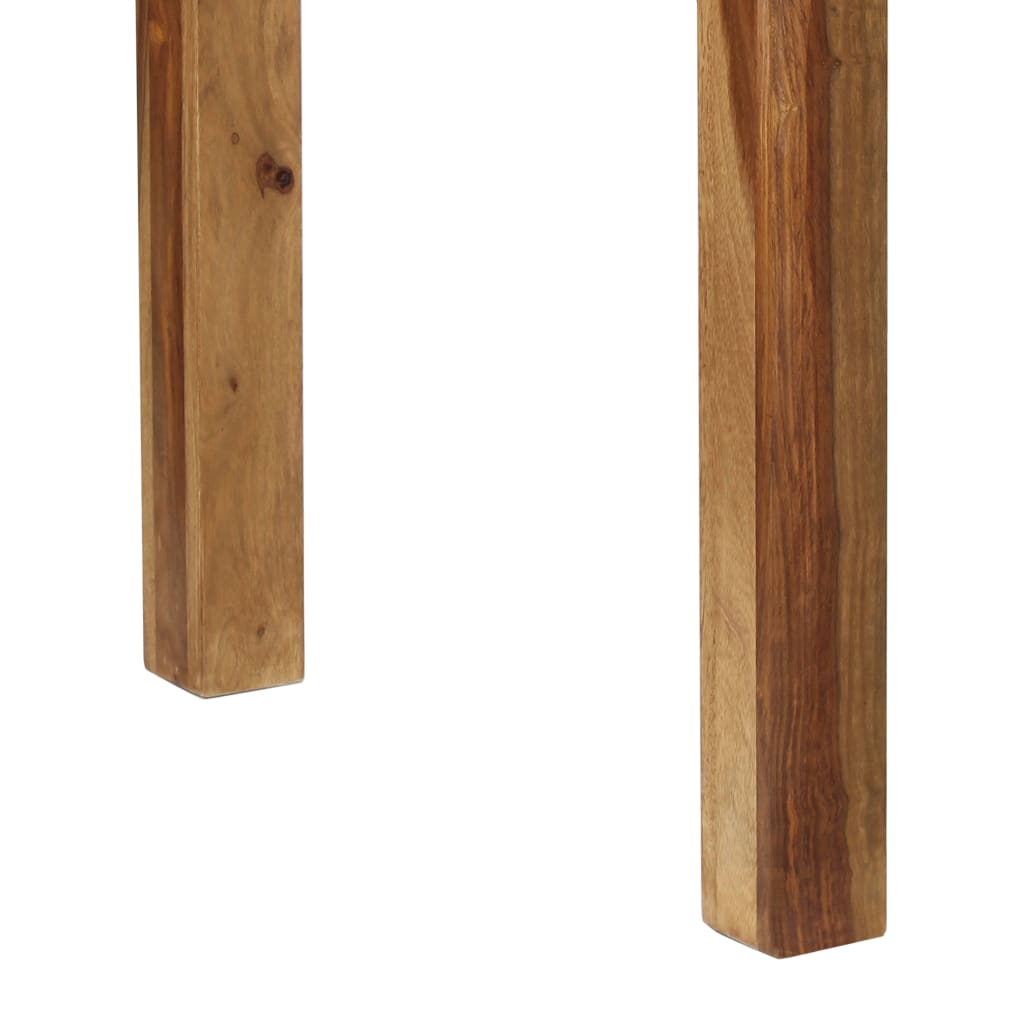vidaXL Baro stalas, rausv. dalberg. med. masyvas, 118x60x107cm
