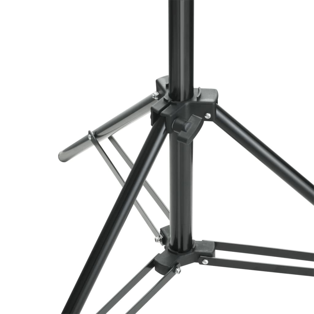 vidaXL Fono rėmo sistema, 500 x 300 cm, juoda