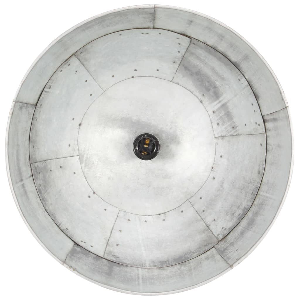 vidaXL Pakabinamas šviestuvas, sidabrinis, 41cm, 25W, apskritas, E27