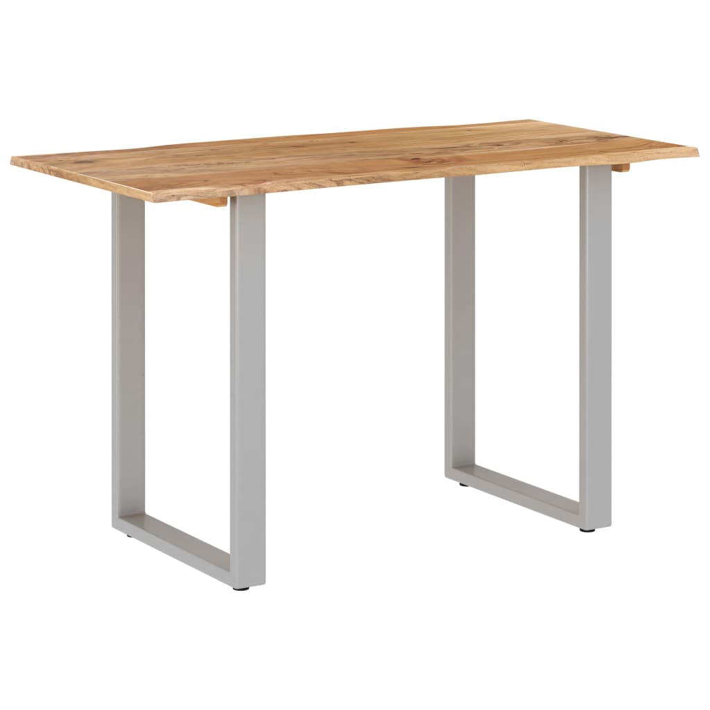 vidaXL Valgomojo stalas, 118x58x76cm, akacijos medienos masyvas