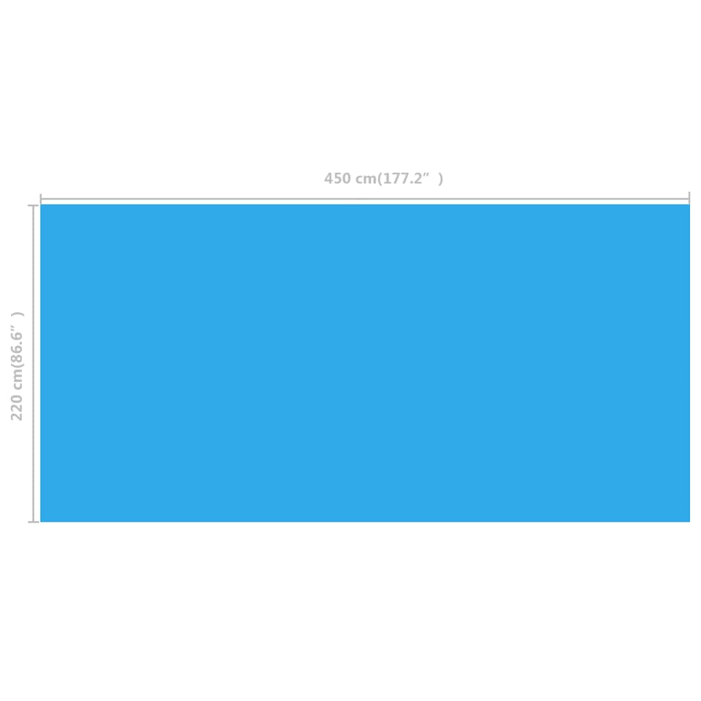 Stačiakampis Baseino Uždangalas, 450 x 220 cm, PE, Mėlynas