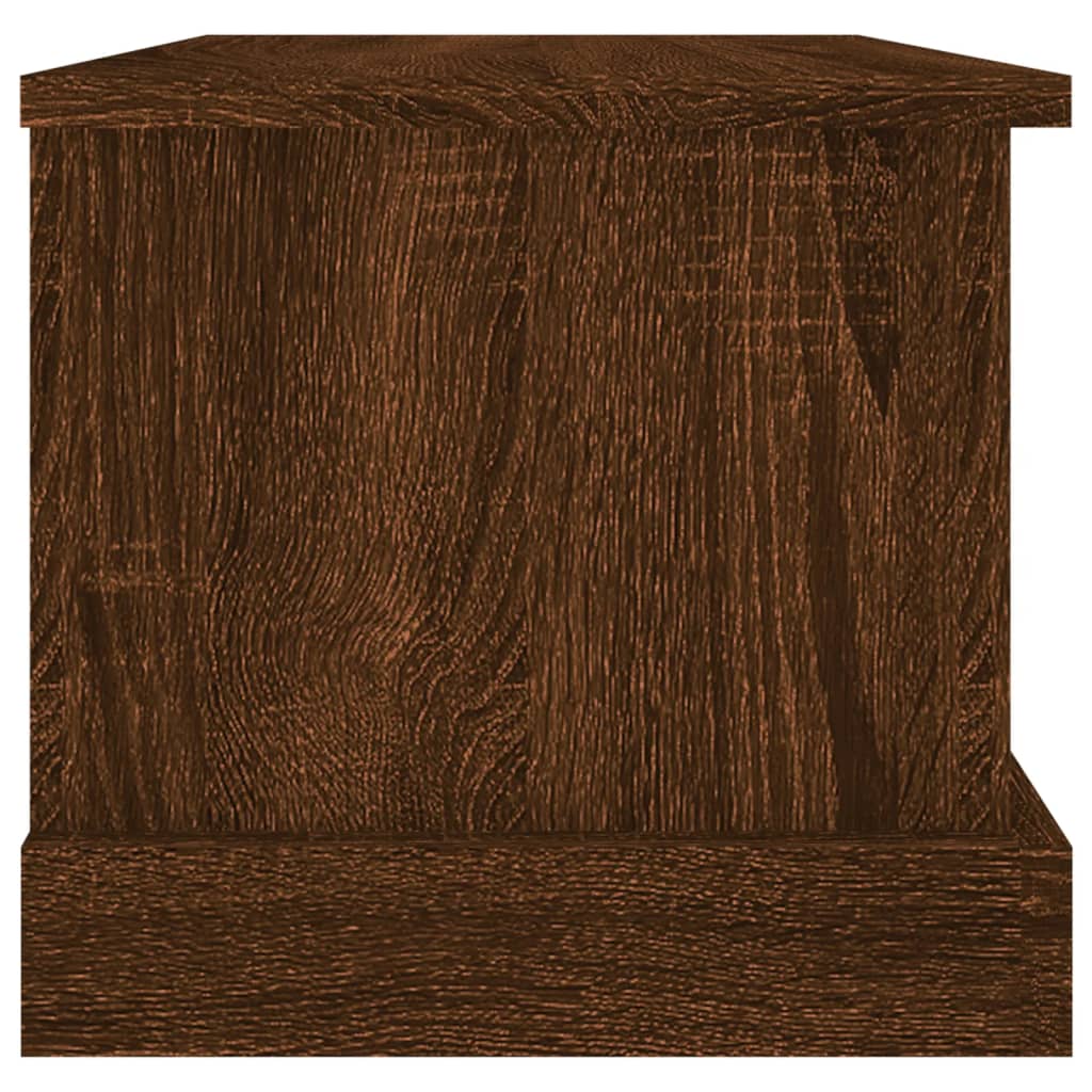 vidaXL Daiktadėžė, ruda ąžuolo, 50x30x28cm, apdirbta mediena
