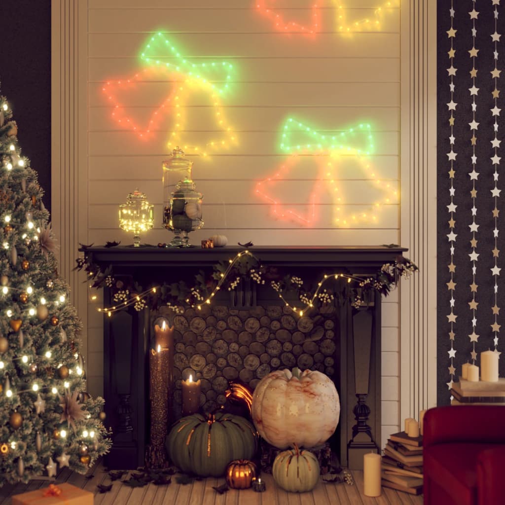 vidaXL Kalėdinė dekoracija varpeliai su 72 LED, 50x56cm
