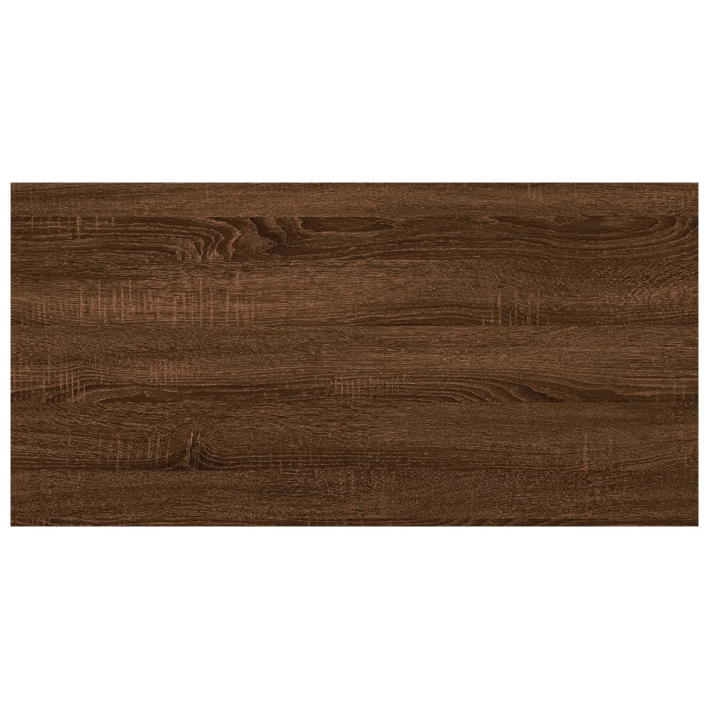 vidaXL Sieninės lentynos, 4vnt., rudos ąžuolo, 40x20x1,5cm, mediena
