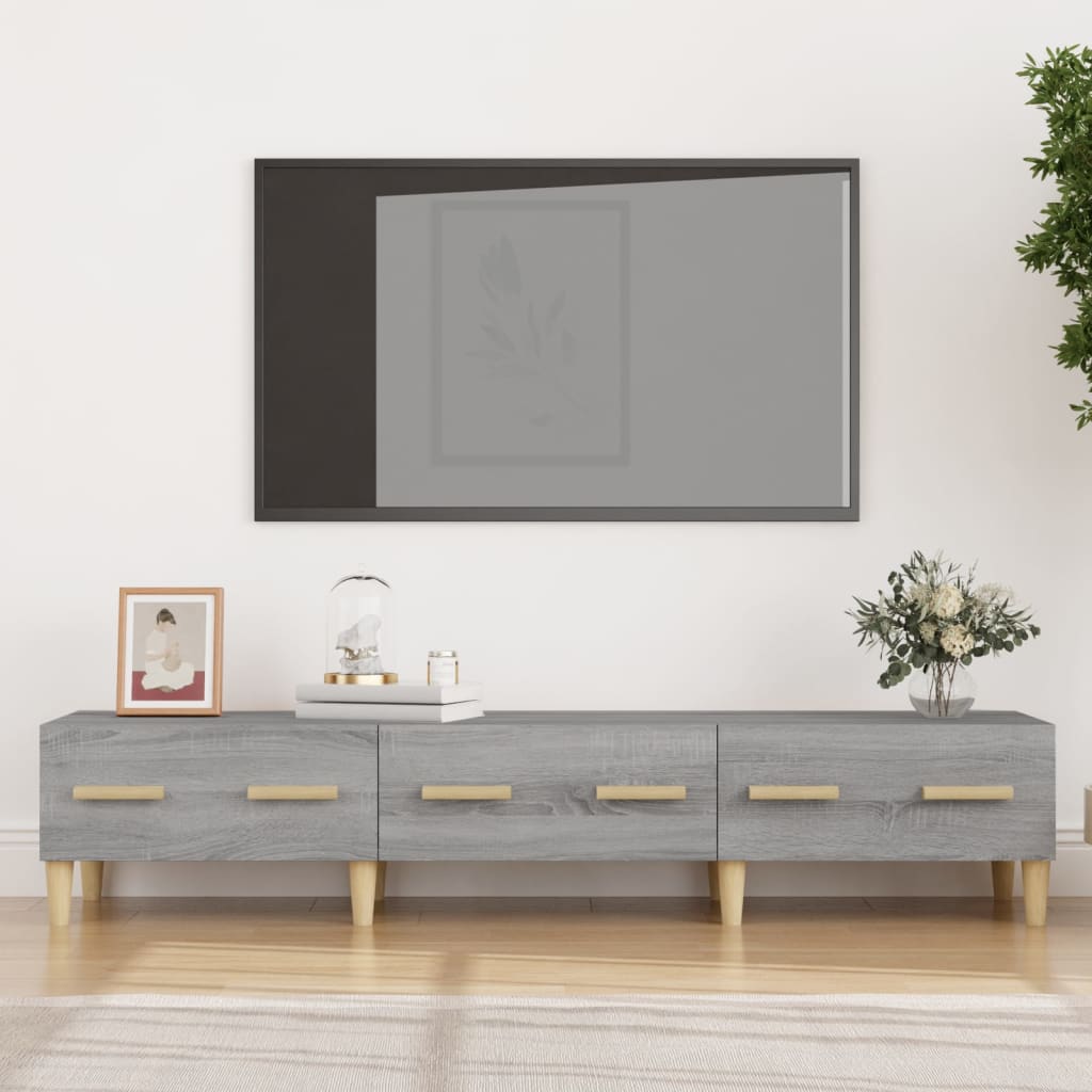 vidaXL Televizoriaus spintelė, pilka ąžuolo, 150x34,5x30cm, mediena