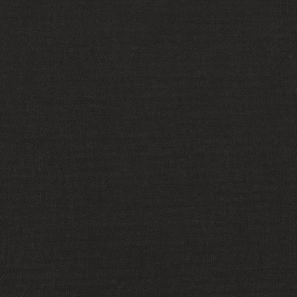 vidaXL Dvivietė sofa, juodos spalvos, 140cm, audinys