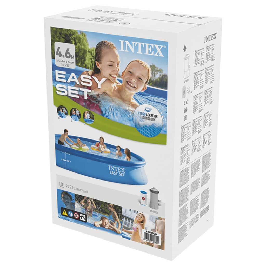 Intex Baseinas su filtravimo sistema Easy Set, 457x84cm