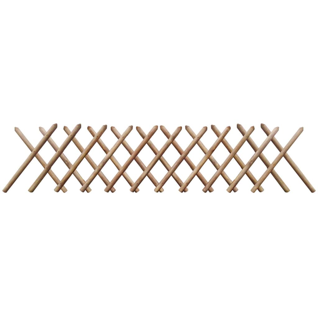 vidaXL Grotelių tvora, 250x60cm, impregnuota mediena
