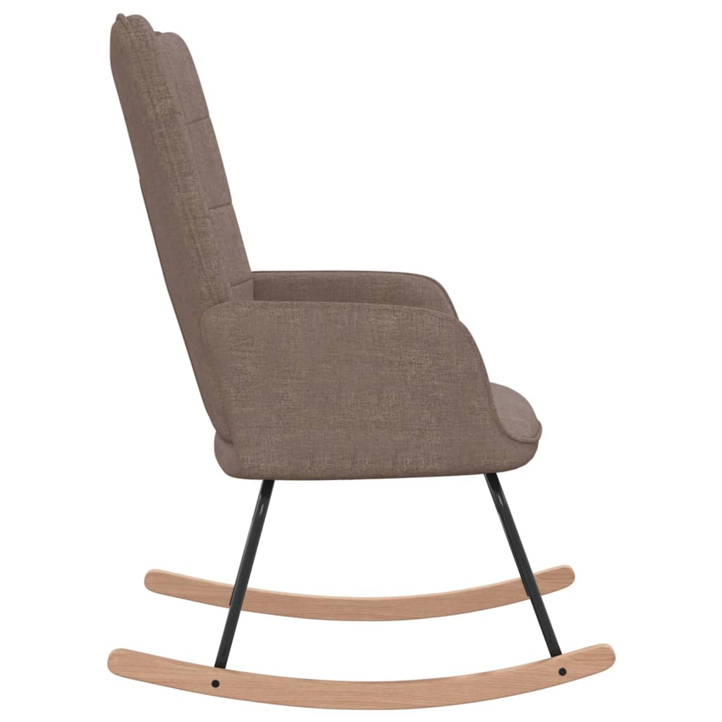 vidaXL Supama kėdė, taupe spalvos, audinys