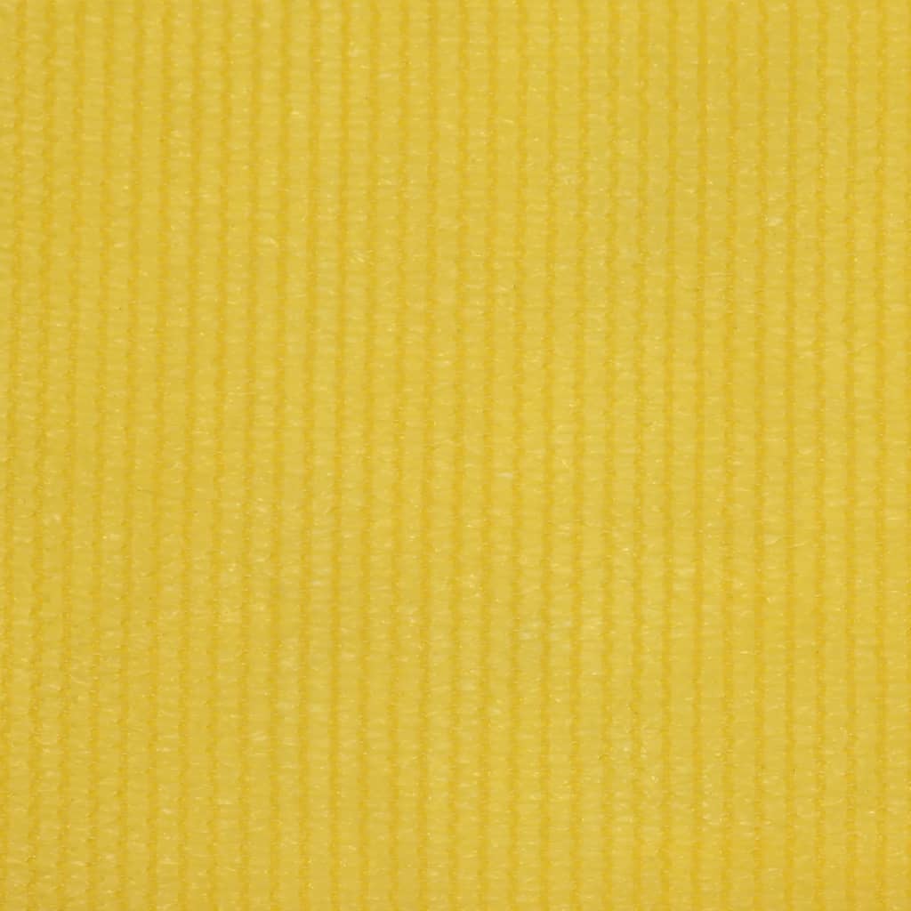 vidaXL Balkono pertvara, geltonos spalvos, 75x400cm, HDPE