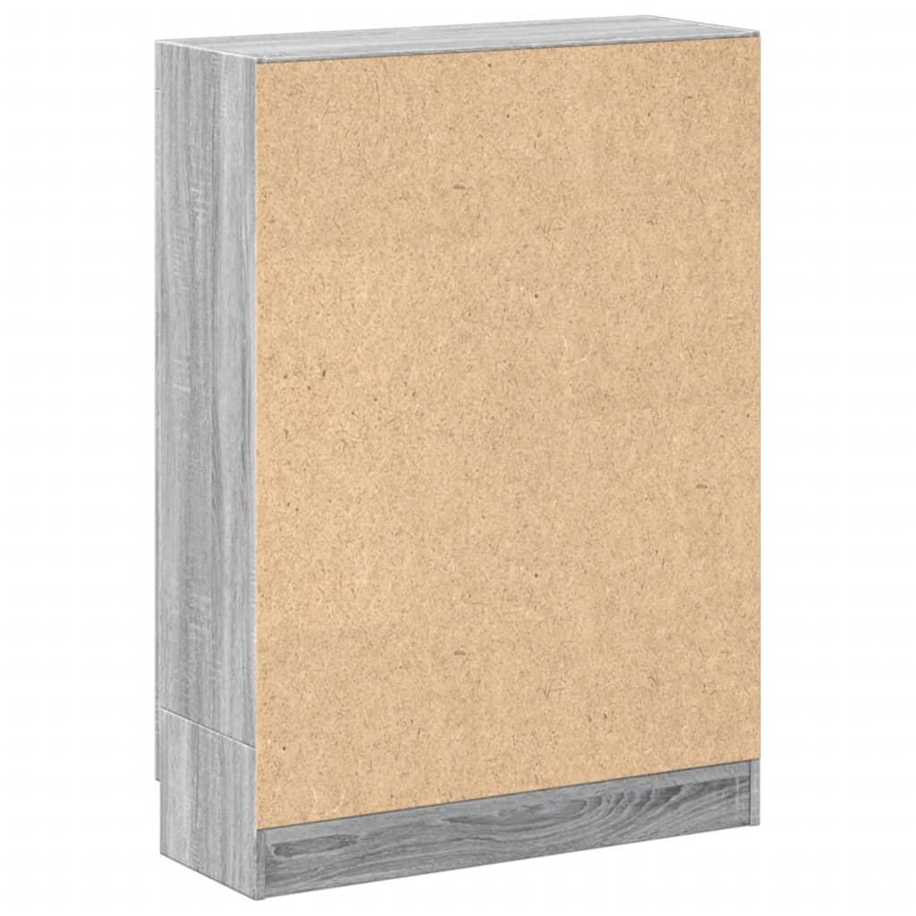 vidaXL Spintelė knygoms, pilka ąžuolo, 82,5x30,5x115cm, mediena