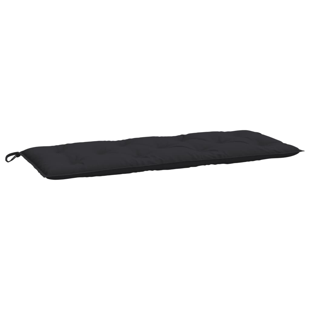 vidaXL Sodo suoliuko pagalvėlė, juodos spalvos, 120x50x7cm, audinys