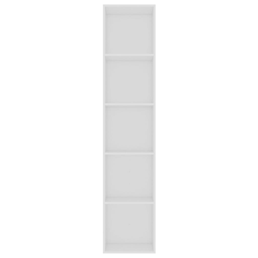 vidaXL Spintelė knygoms, baltos spalvos, 40x30x189cm, apdirbta mediena