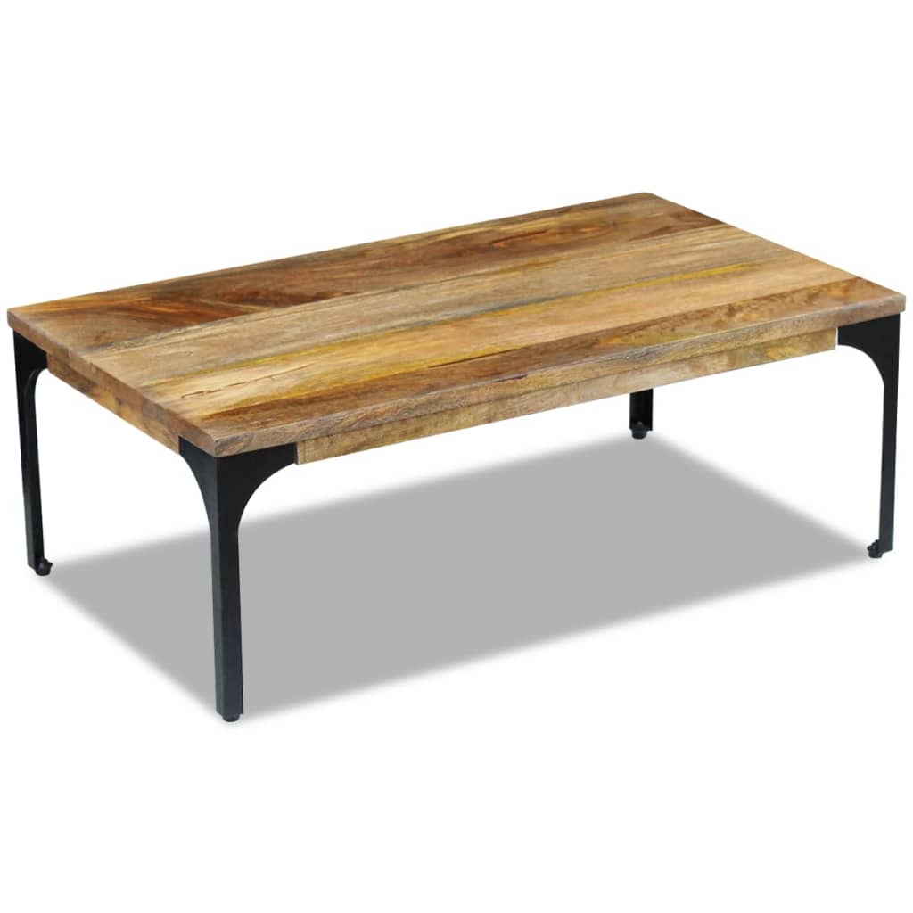 vidaXL Kavos staliukas, mango mediena, 100x60x35 cm