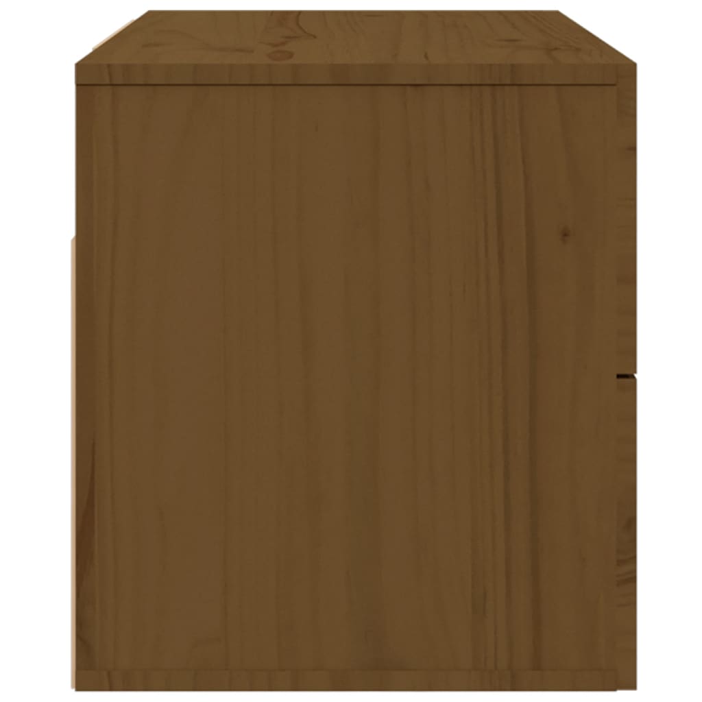 vidaXL Prie sienos montuojama naktinė spintelė, ruda, 50x36x40cm