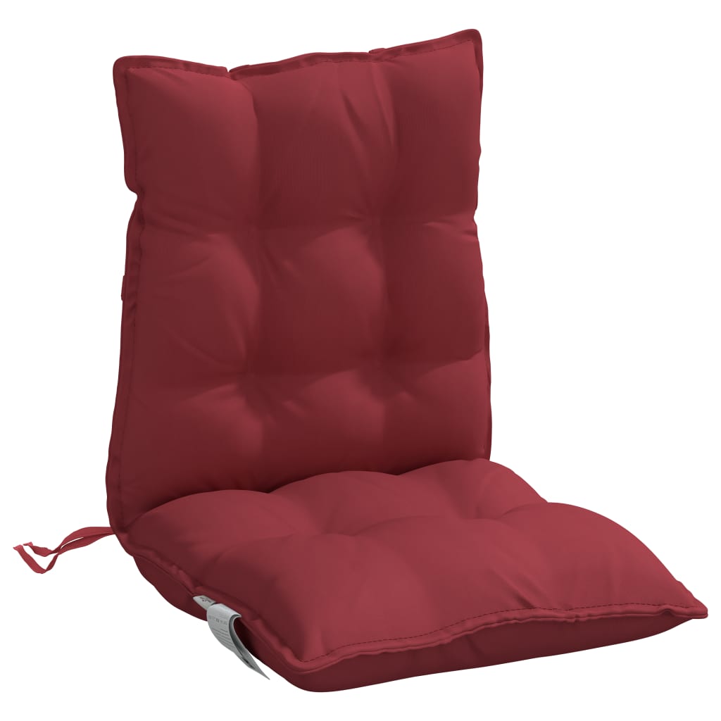 vidaXL Kėdės pagalvėlės, 2vnt., vyno raudonos, oksfordo audinys