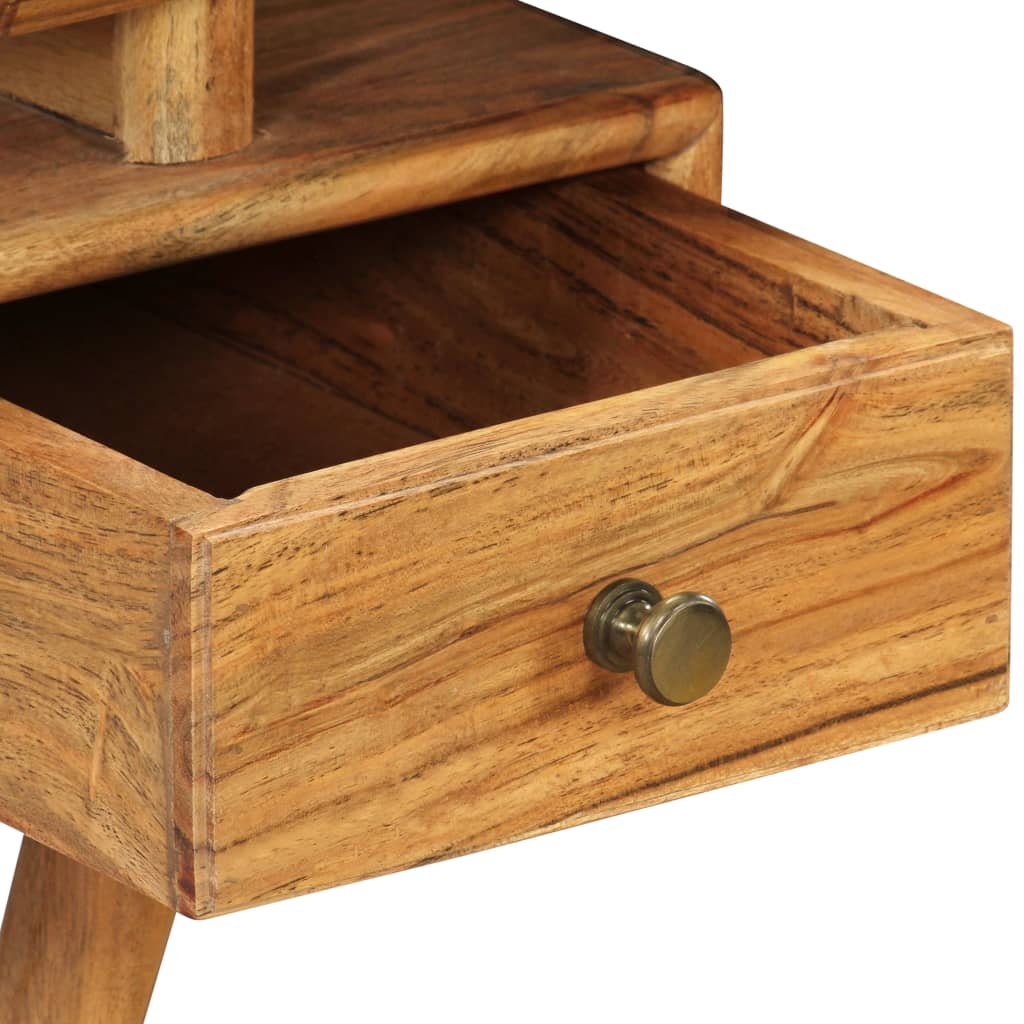 vidaXL Kavos staliukas, 120x50x45 cm, akacijos medienos masyvas
