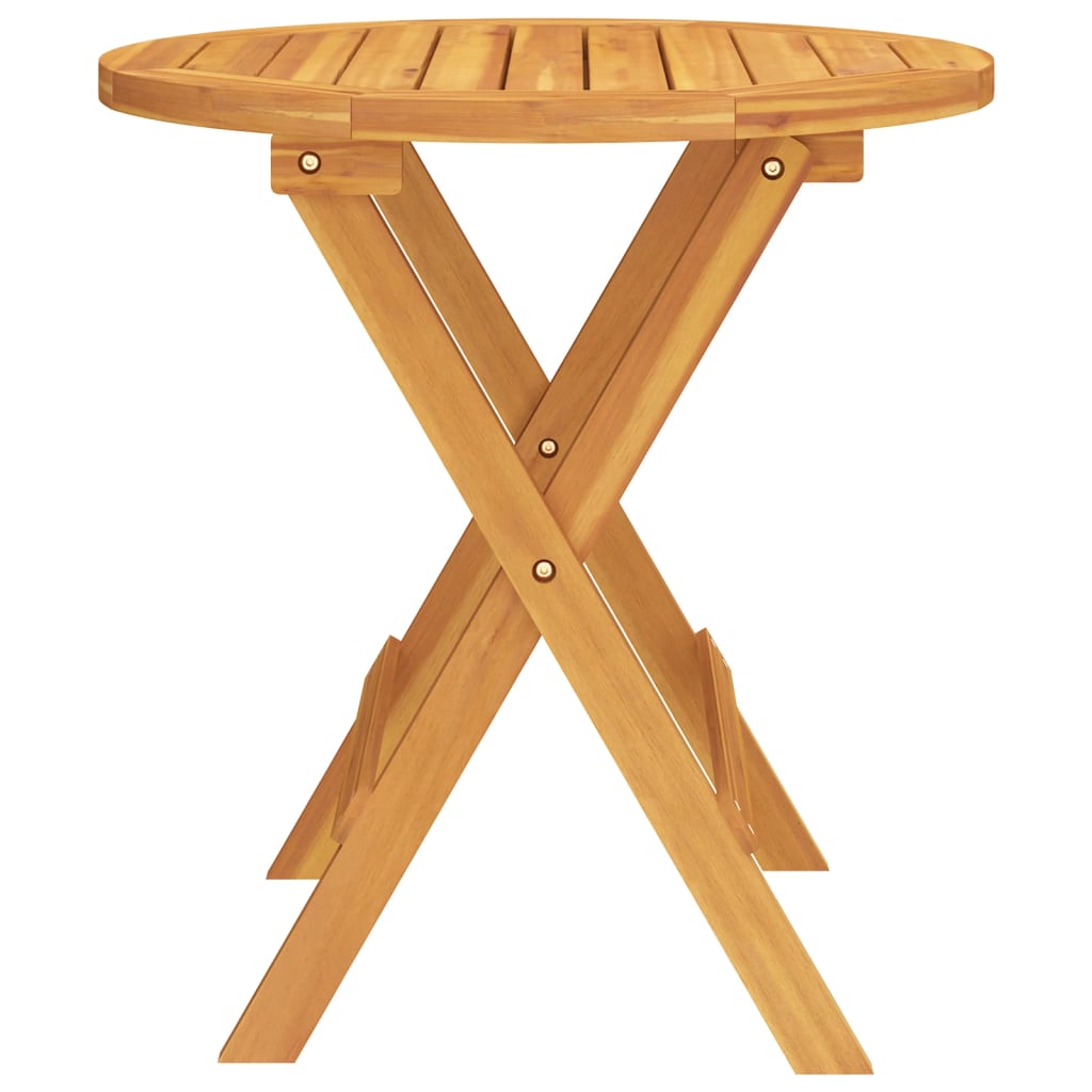 vidaXL Bistro staliukas, 46x47cm, akacijos medienos masyvas