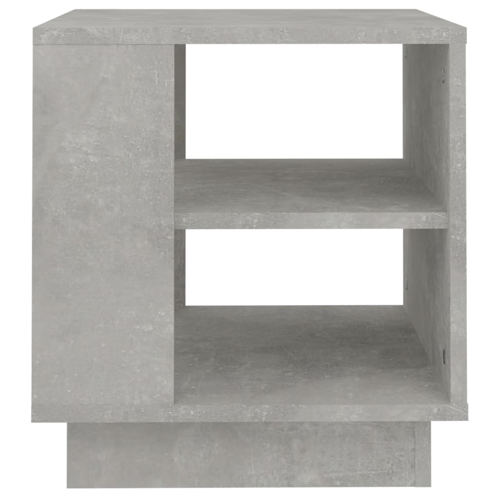 vidaXL Kavos staliukas, betono pilkas, 40x40x43cm, apdirbta mediena