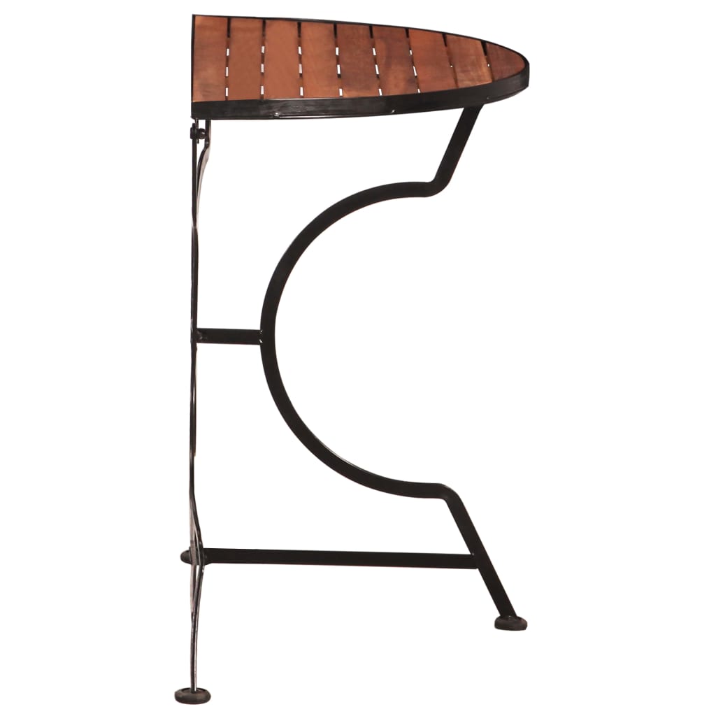 vidaXL Baro stalas, 85x43x75cm, akacijos medienos masyvas