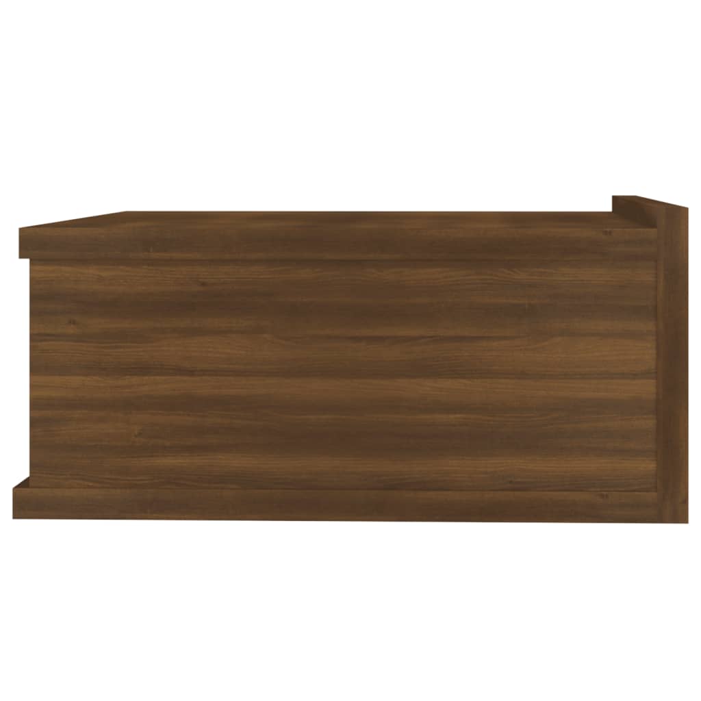 vidaXL Pakabinamas naktinis staliukas, rudas, 40x30x15cm, mediena