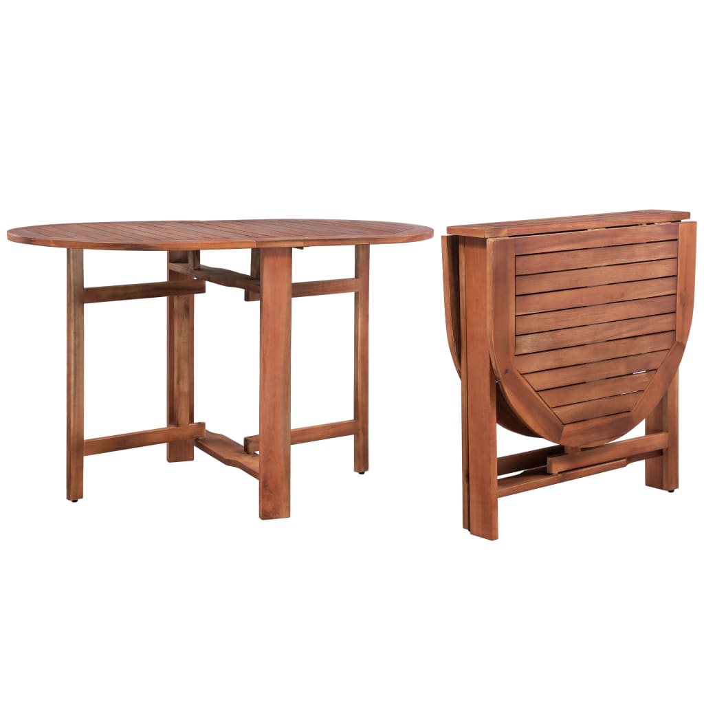 vidaXL Sodo stalas, 120x70x74cm, akacijos medienos masyvas
