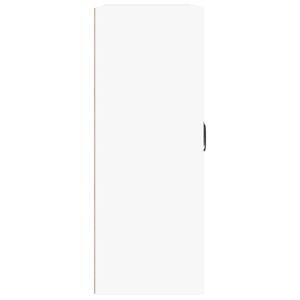 vidaXL Pakabinama sieninė spintelė, baltos spalvos, 69,5x32,5x90cm