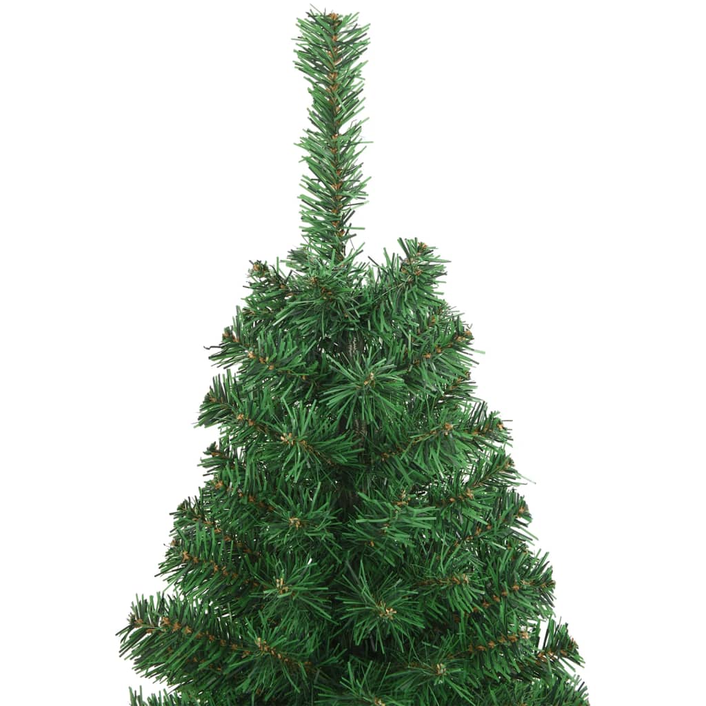 vidaXL Dirbtinė Kalėdų eglutė su storomis šakomis, žalia, 150cm, PVC