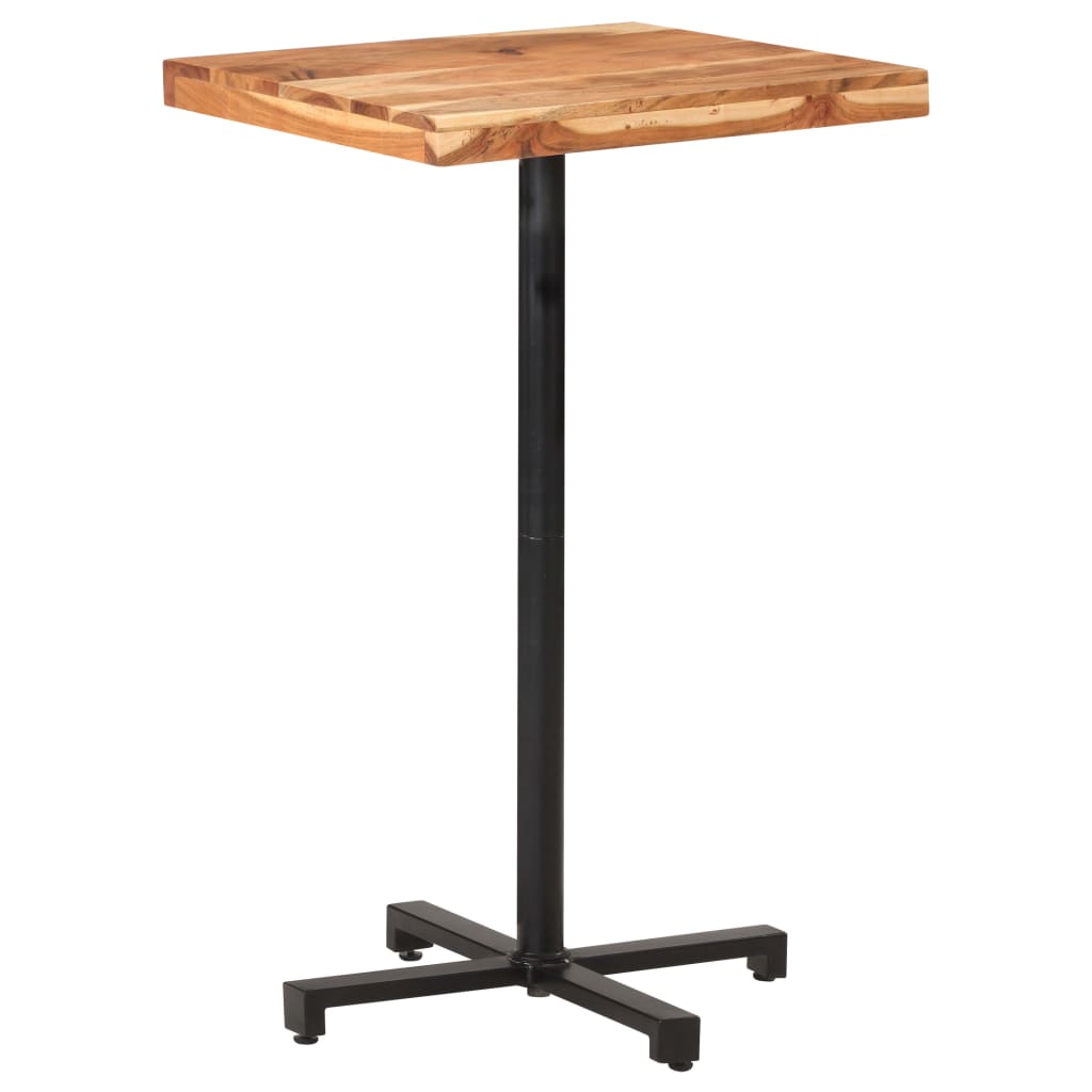 vidaXL Baro staliukas, 60x60x110cm, akacijos masyvas, kvadratinis
