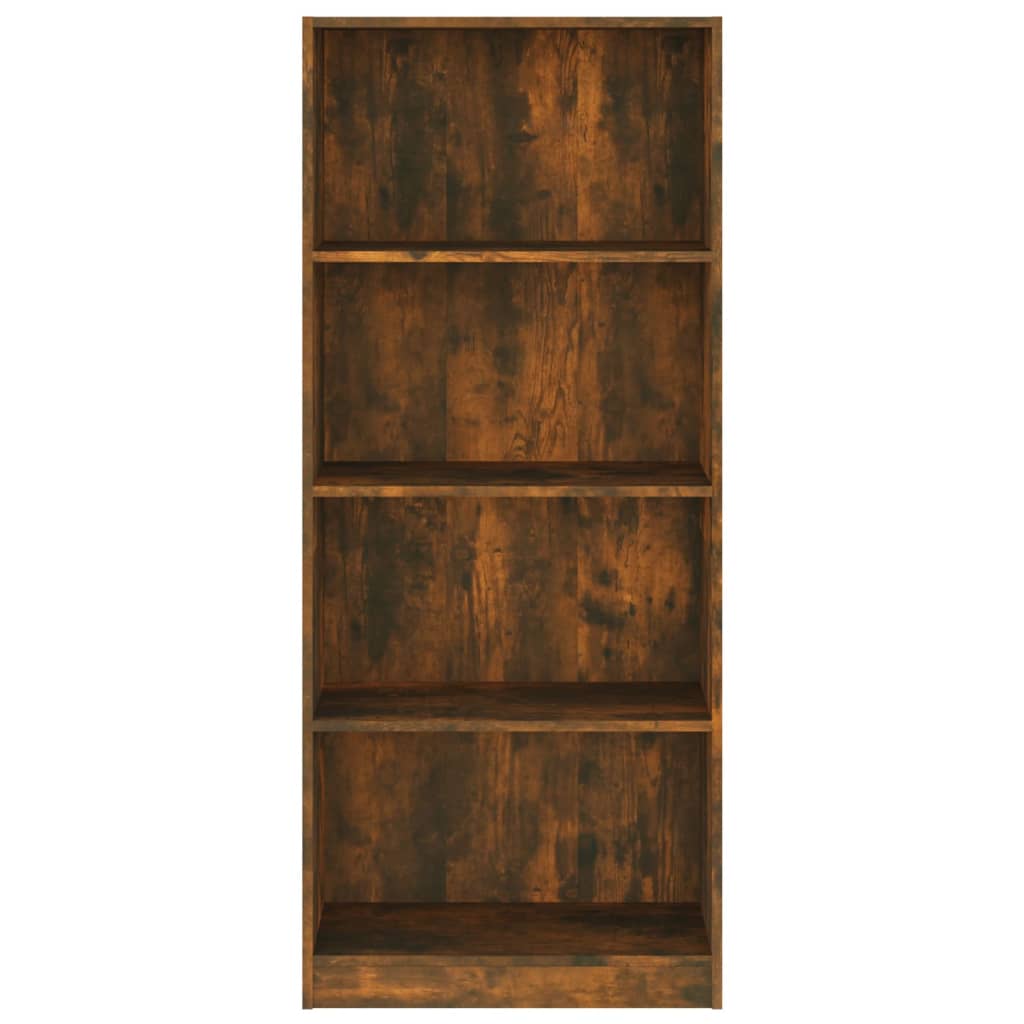 vidaXL Spintelė knygoms, 4 aukštų, ąžuolo, 60x24x142cm, mediena