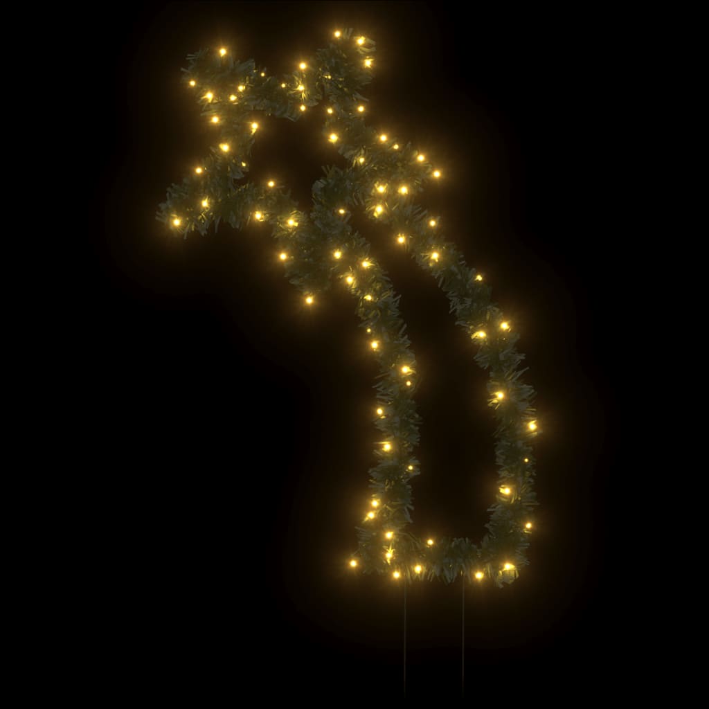 vidaXL Kalėdinė šviečianti dekoracija meteoras, 80 LED, 62 cm