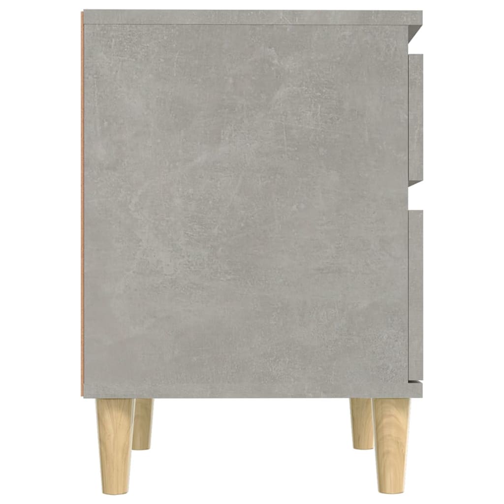 vidaXL Naktinės spintelės, 2vnt., betono pilkos spalvos, 40x35x50cm