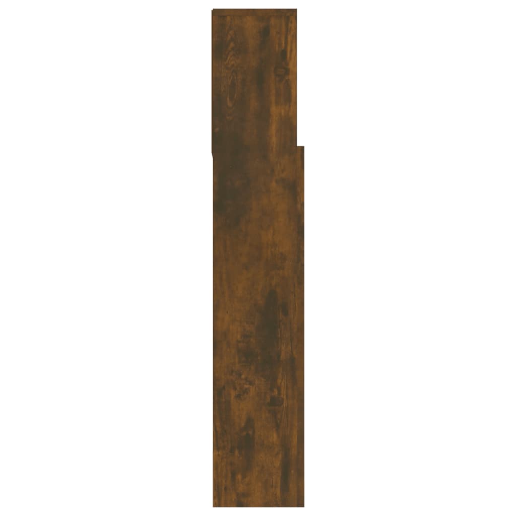 vidaXL Galvūgalis-spintelė, dūminio ąžuolo spalvos, 180x19x103,5cm