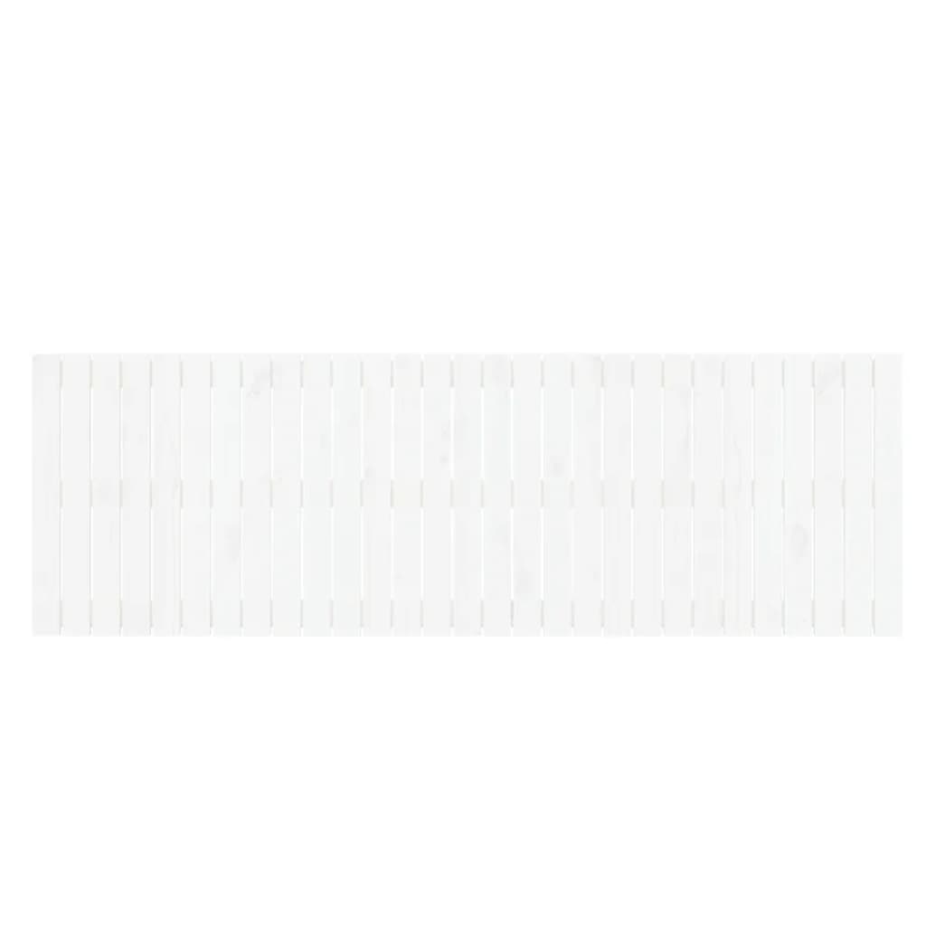 vidaXL Sieninis galvūgalis, baltas, 185x3x60cm, pušies masyvas