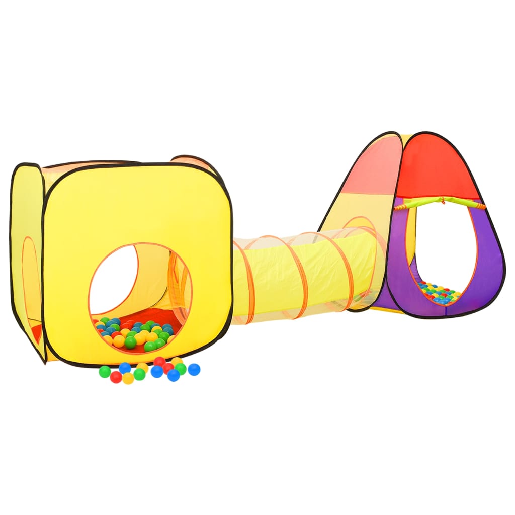 vidaXL Vaikiška žaidimų palapinė, įvairių spalvų, 255x80x100cm