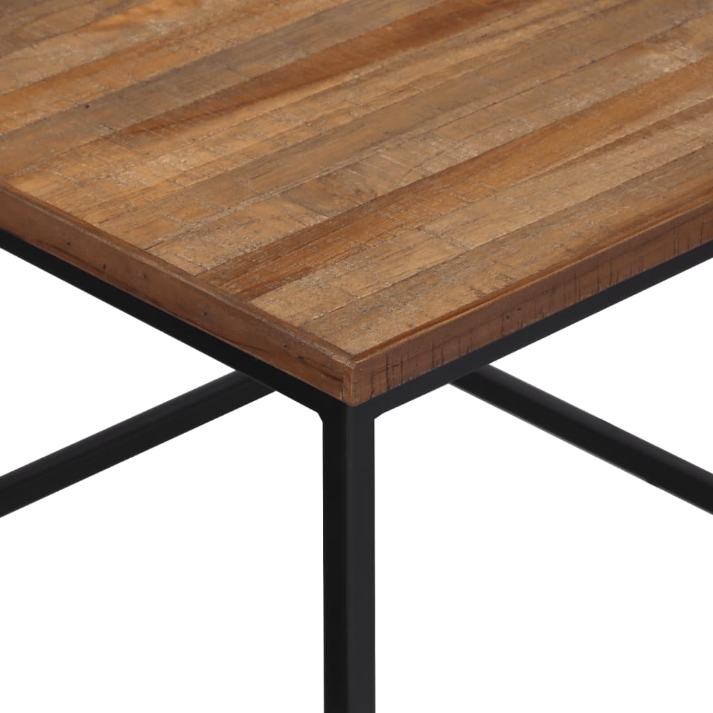 vidaXL Sustumiami kavos staliukai, 2vnt., tikmedžio medienos masyvas
