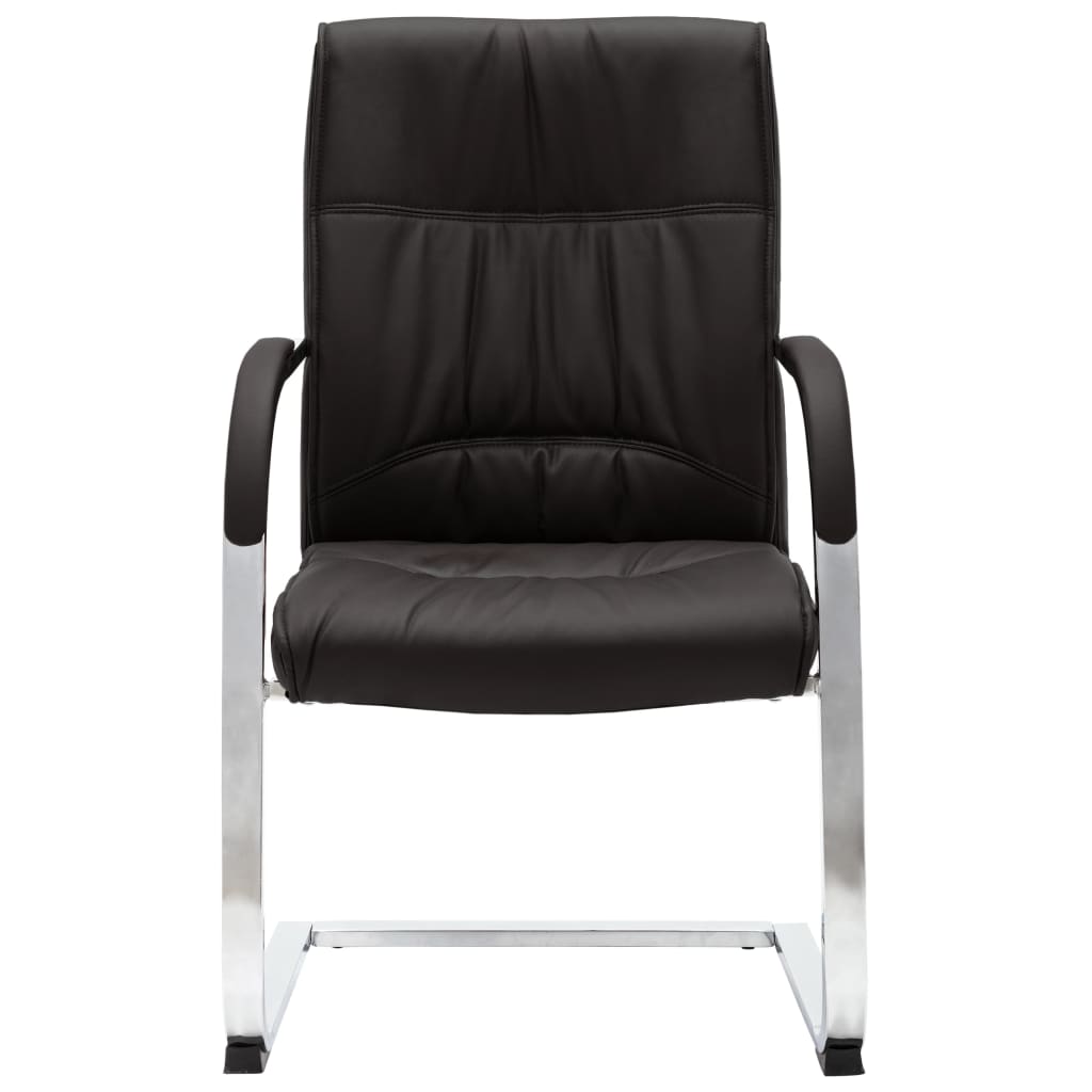 vidaXL Gembinė biuro kėdė, juodos spalvos, dirbtinė oda