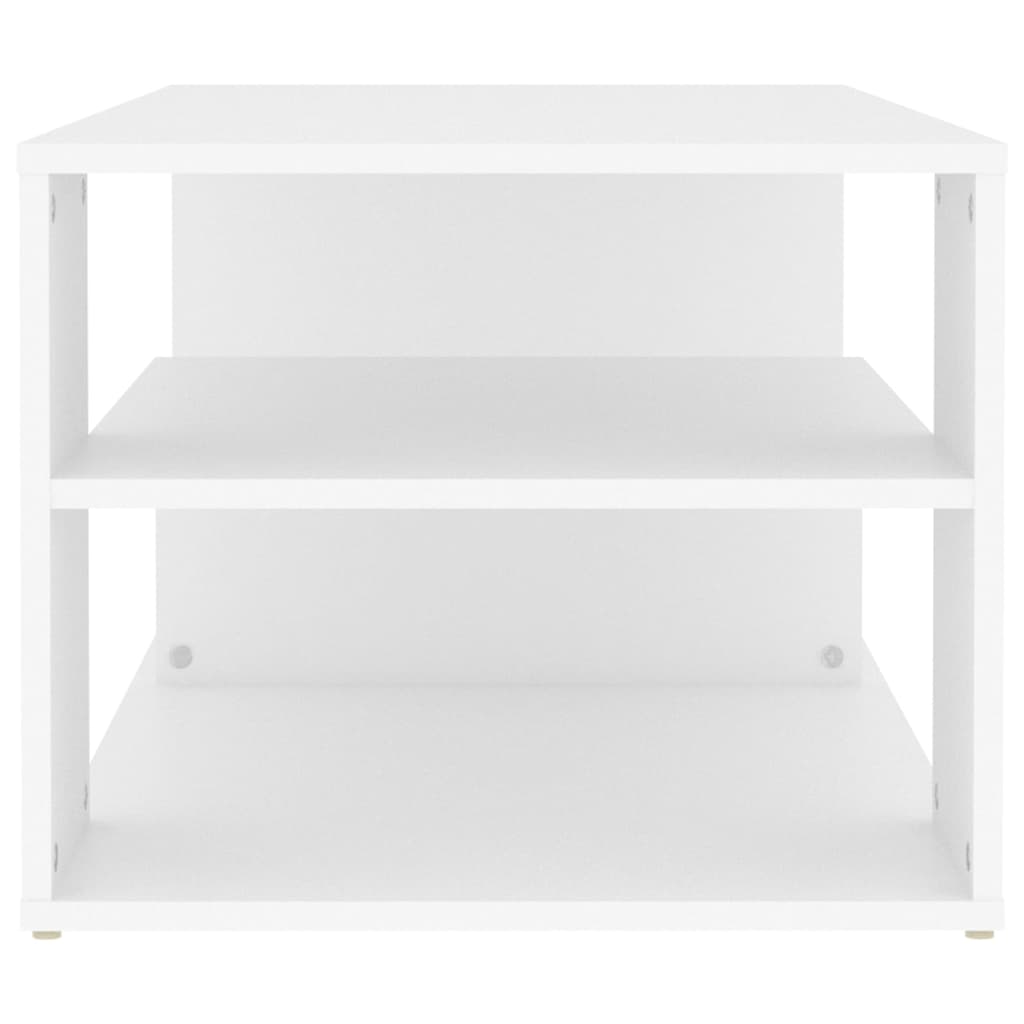 vidaXL Kavos staliukas, baltos spalvos, 100x50x40cm, MDP