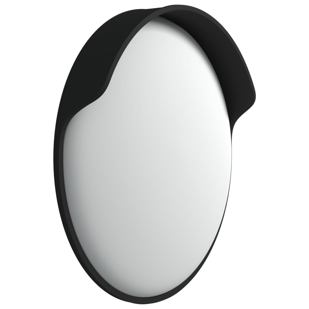vidaXL Sferinis lauko/kelio veidrodis, juodas, 60cm, polikarbonatas